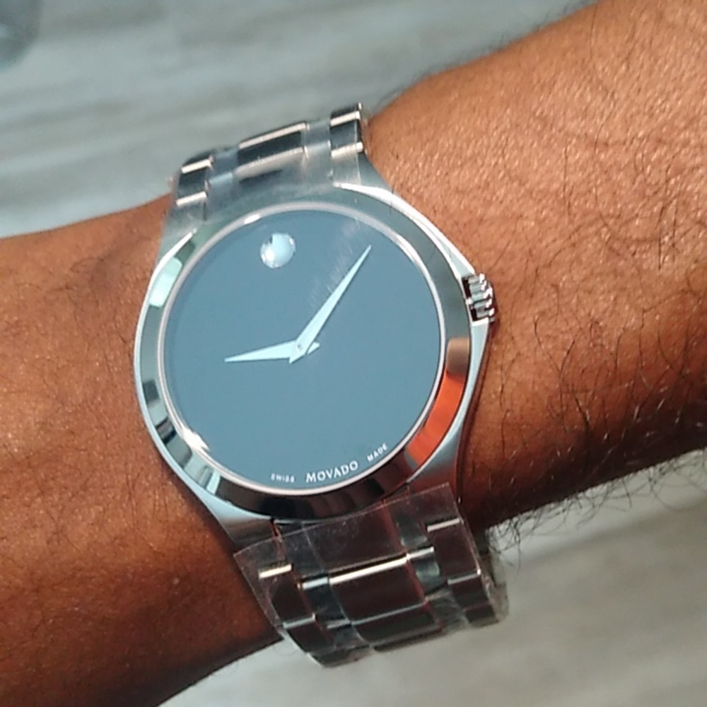 Authentic Men's Silver Movado Watch.